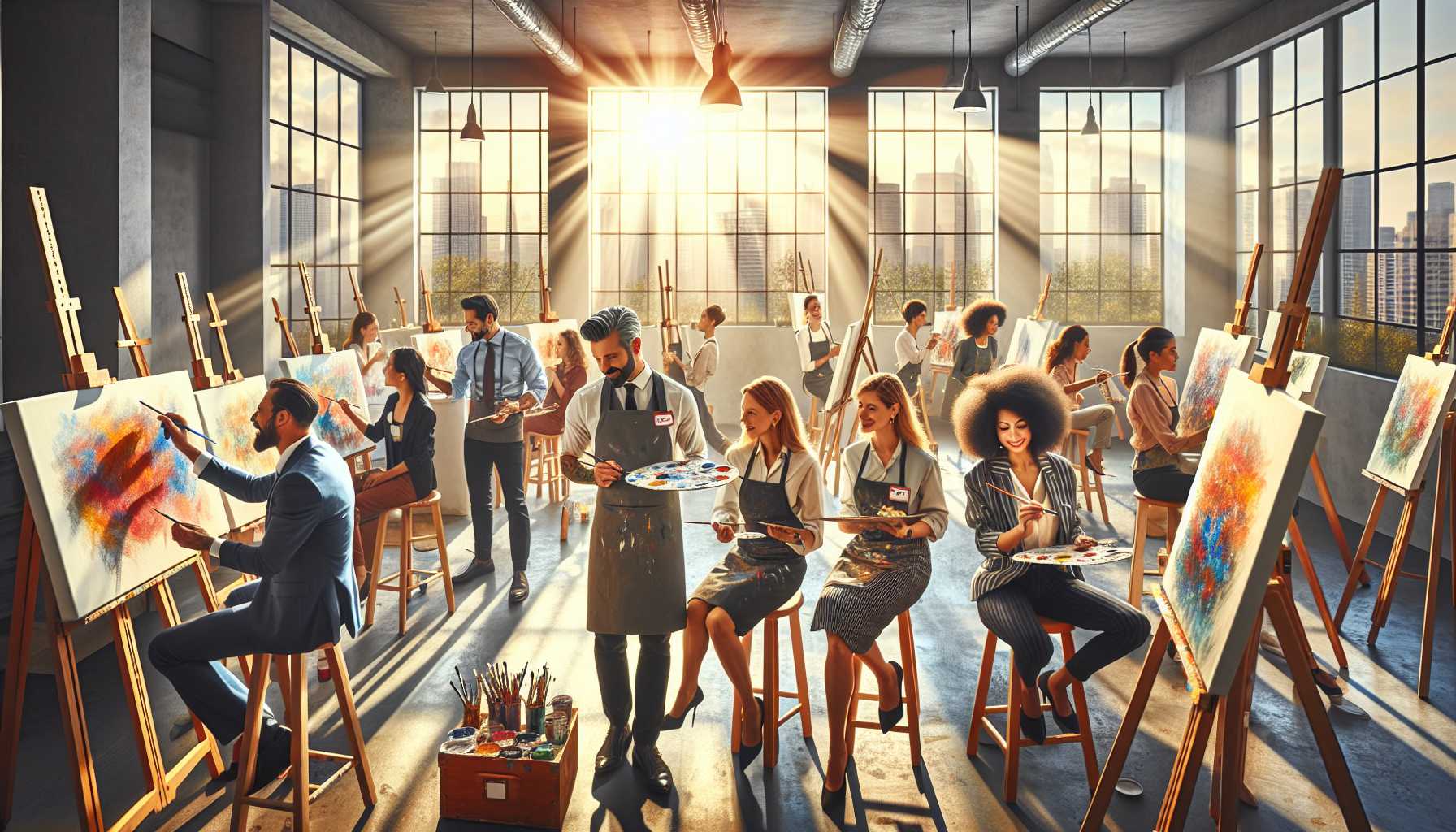 Formation d’équipe : Guide des ateliers d’art en groupe pour entreprises