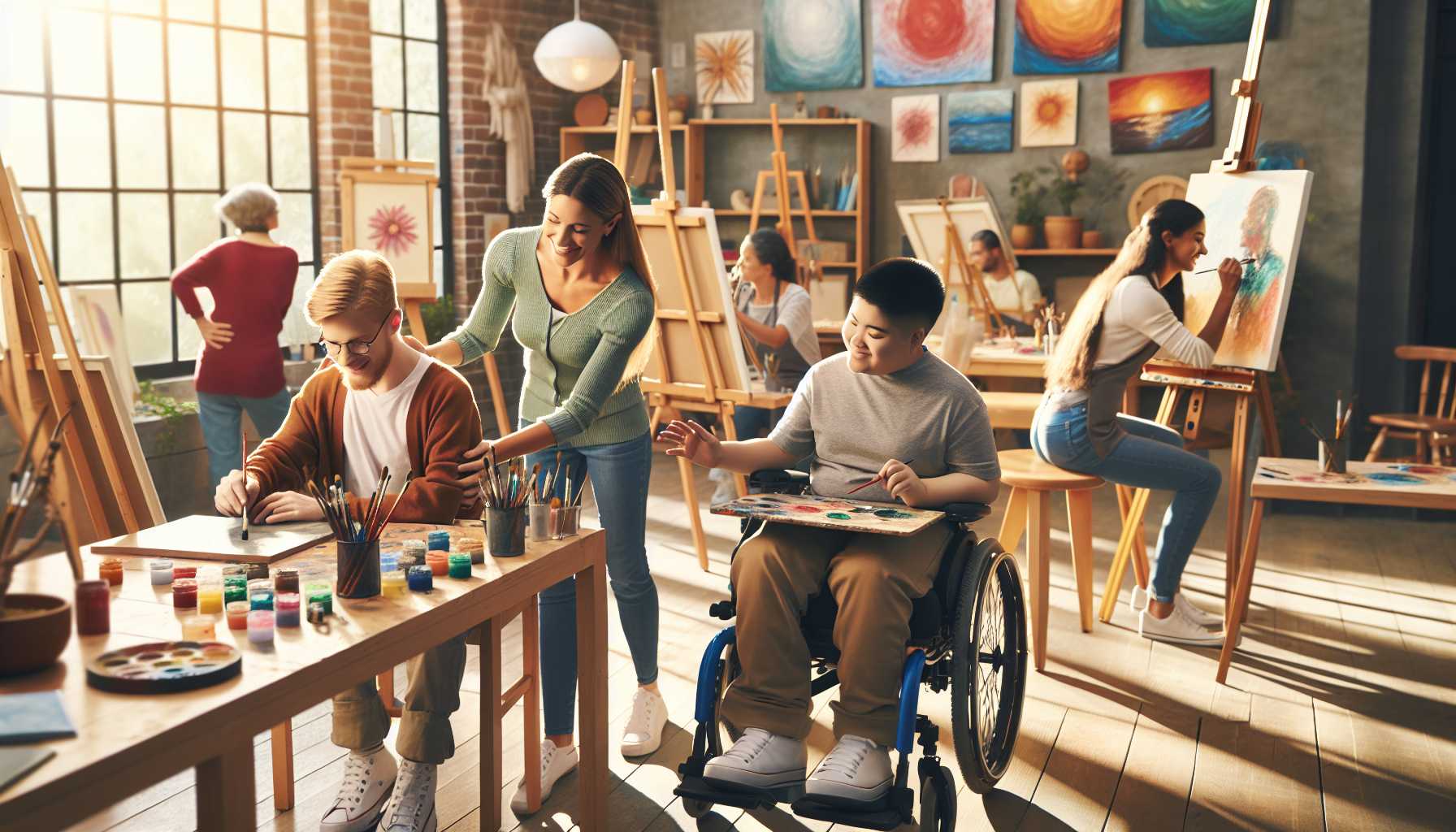 Programmes d’Art pour Besoins Spéciaux : Ateliers de Peinture Inclusifs Locaux