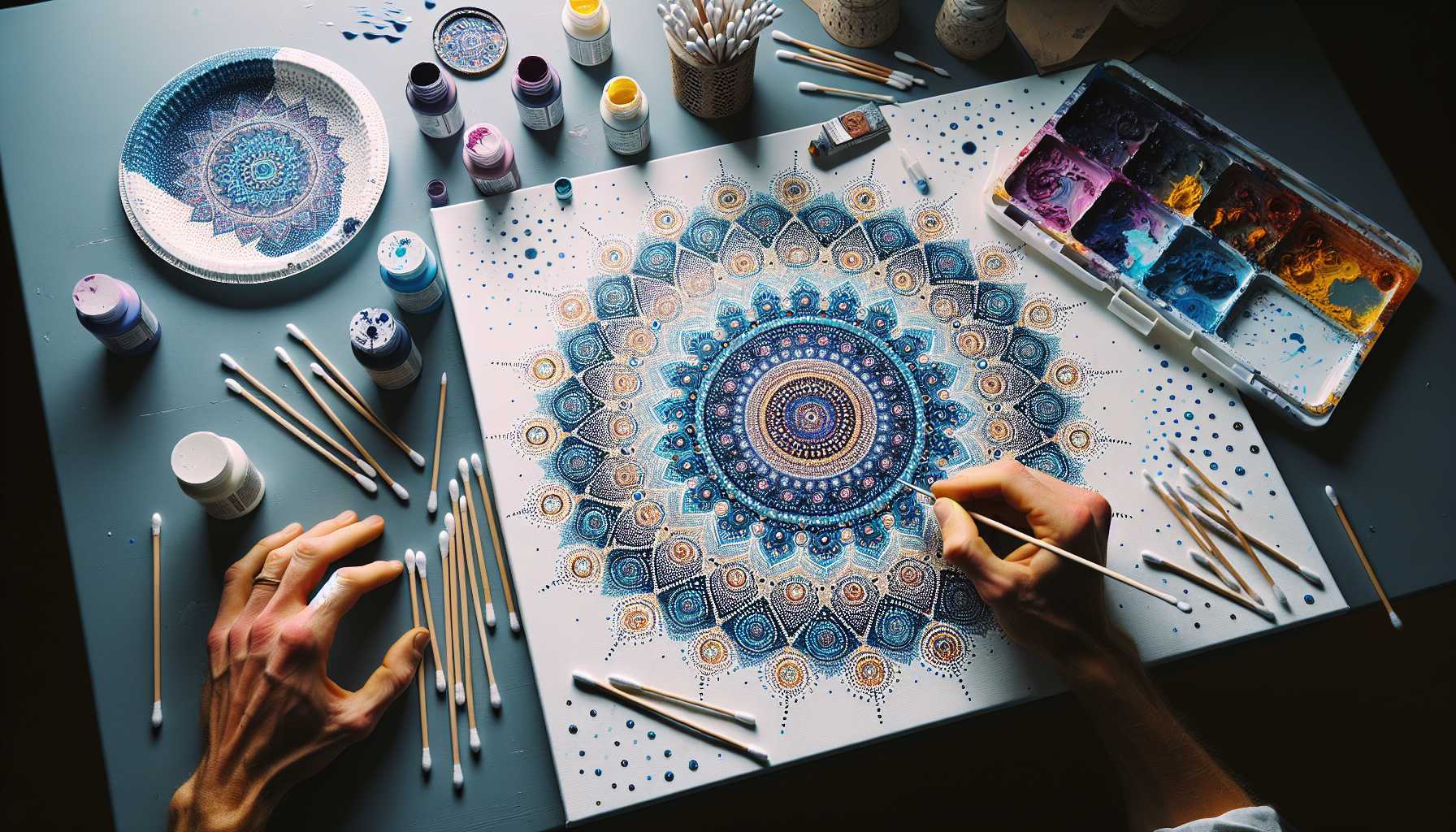Simple Dot Painting Techniques: Beginner-Friendly Mandala Art