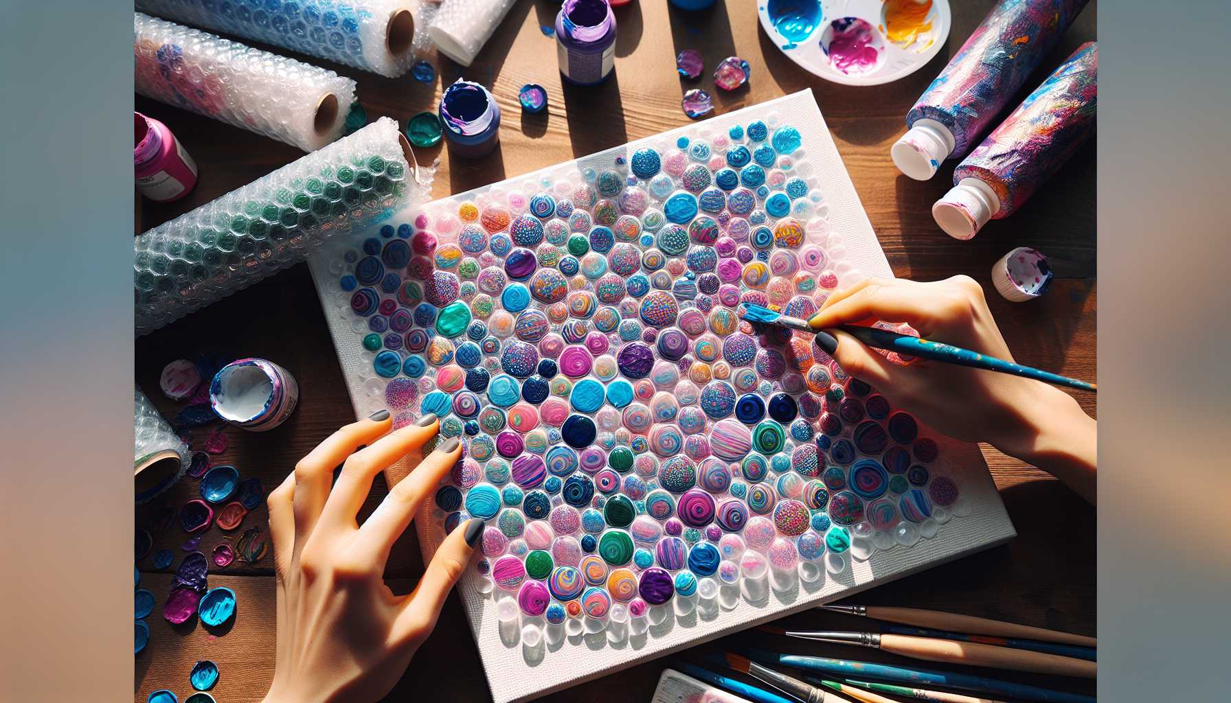 Bubble Wrap Painting: Creative Texture Art for Beginners