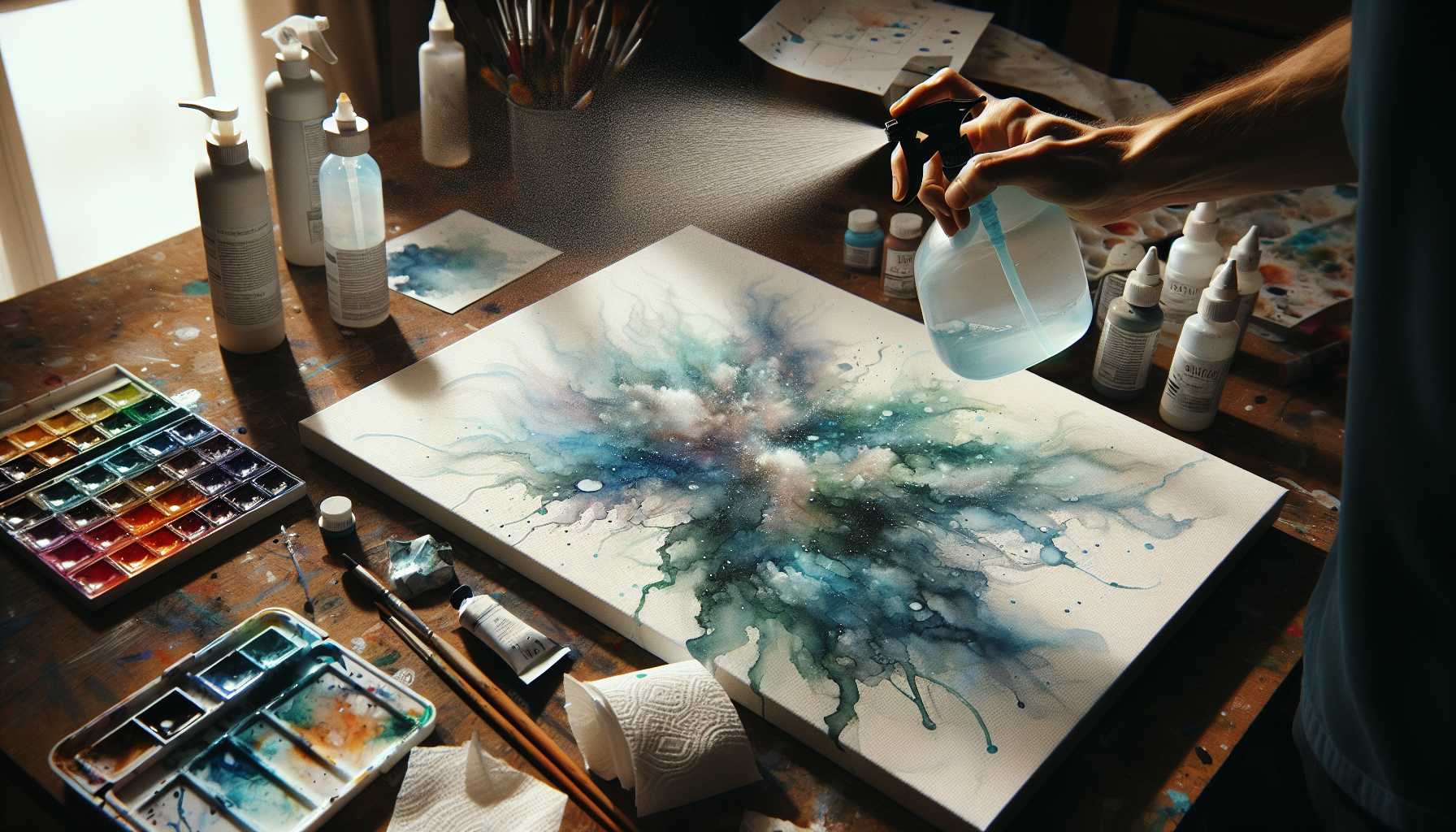 Simple Spray Bottle Art: Fun Painting Effects for Beginners