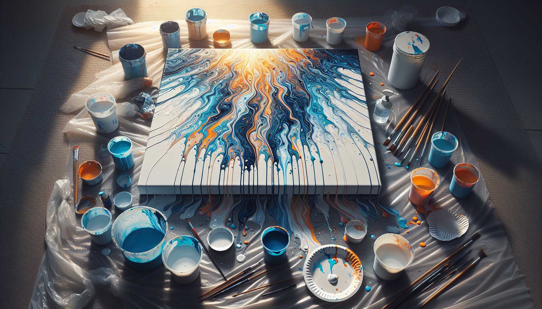 Tropfmalerei für Anfänger: Einfache Schritte zur Beherrschung der Technik