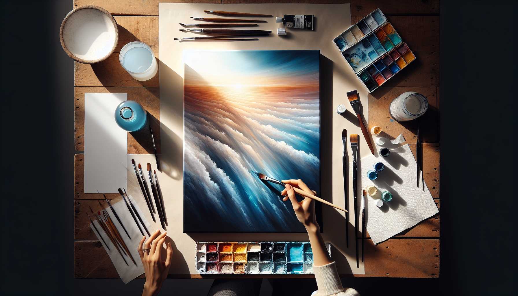 Guide Simple de la Peinture en Dégradé : Comment Réaliser des Transitions de Couleurs pour Débutants