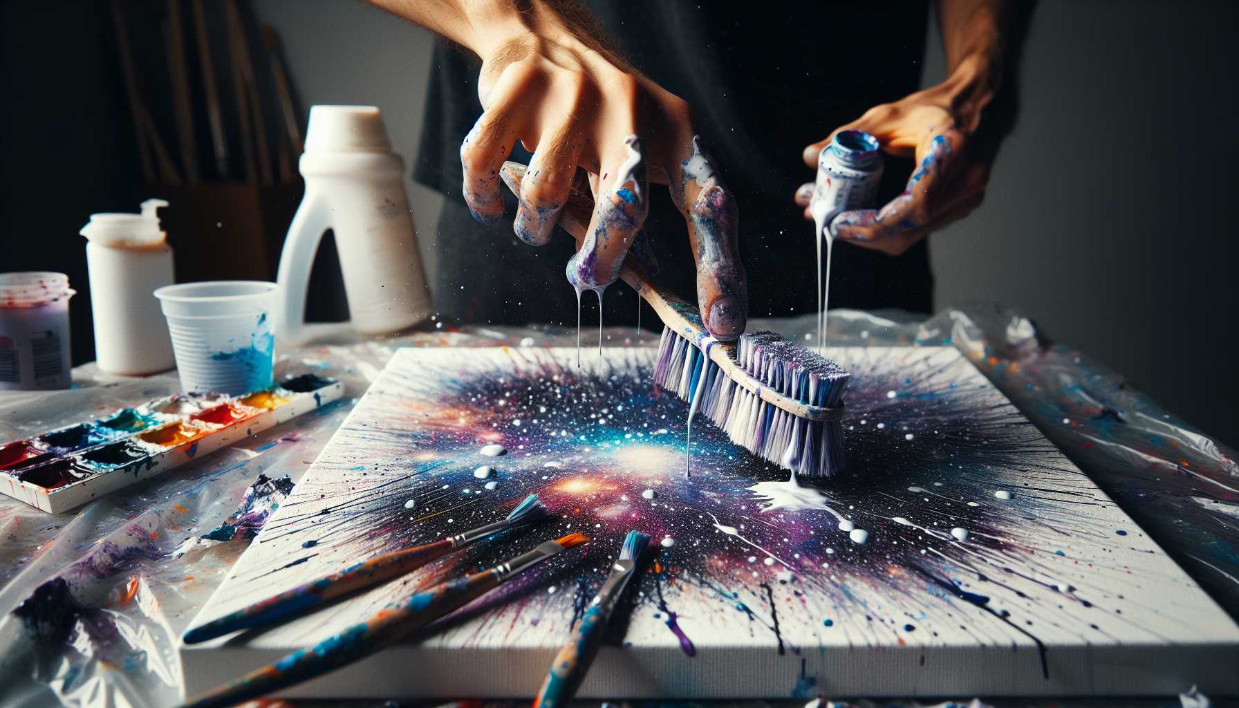 Easy Toothbrush Splatter Art: Simple Paint Effects Guide