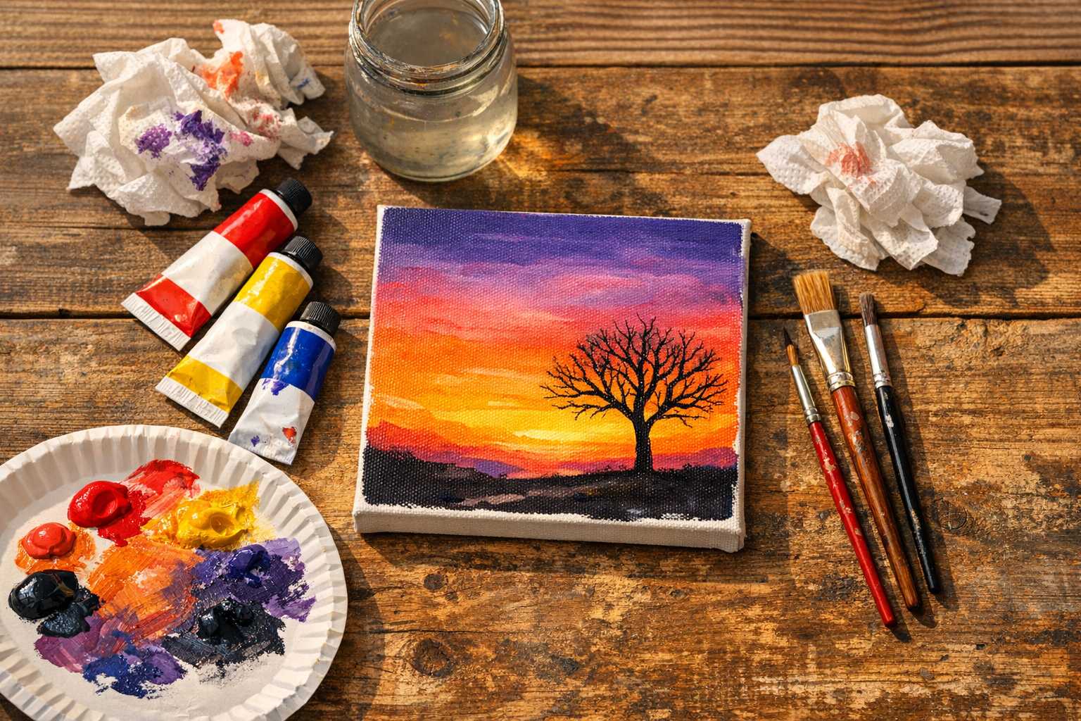 Art sur Toile Simplifié : Projets de Peinture de 20 Minutes pour Débutants