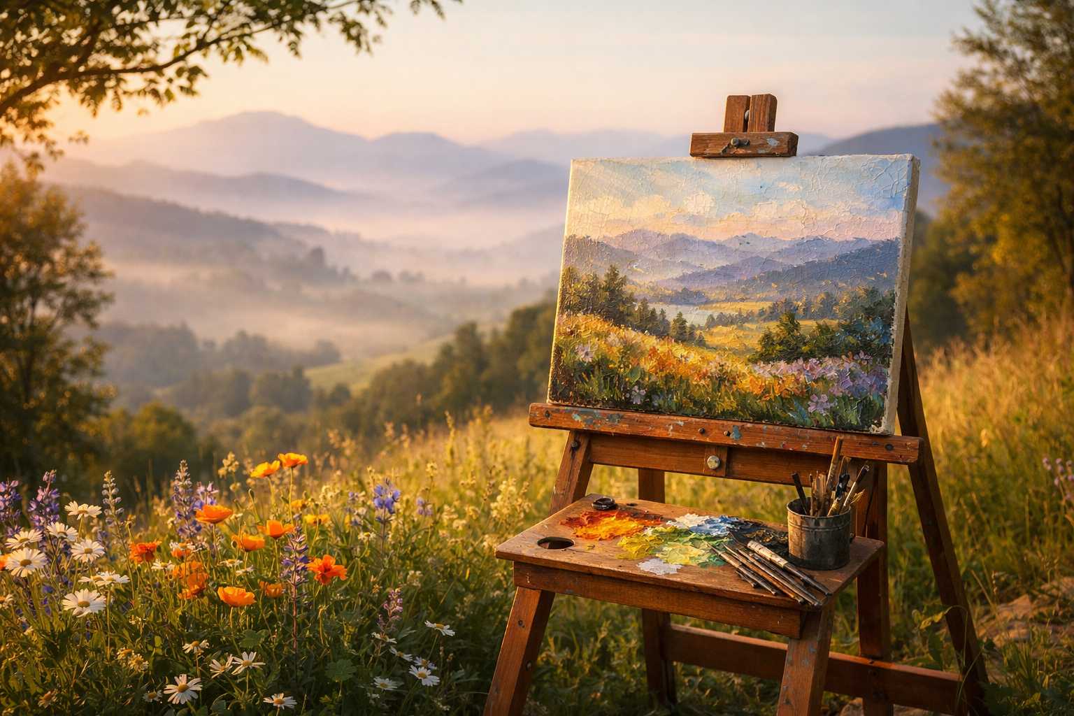 Atmospheric Perspective in Impressionist Landscape Painting