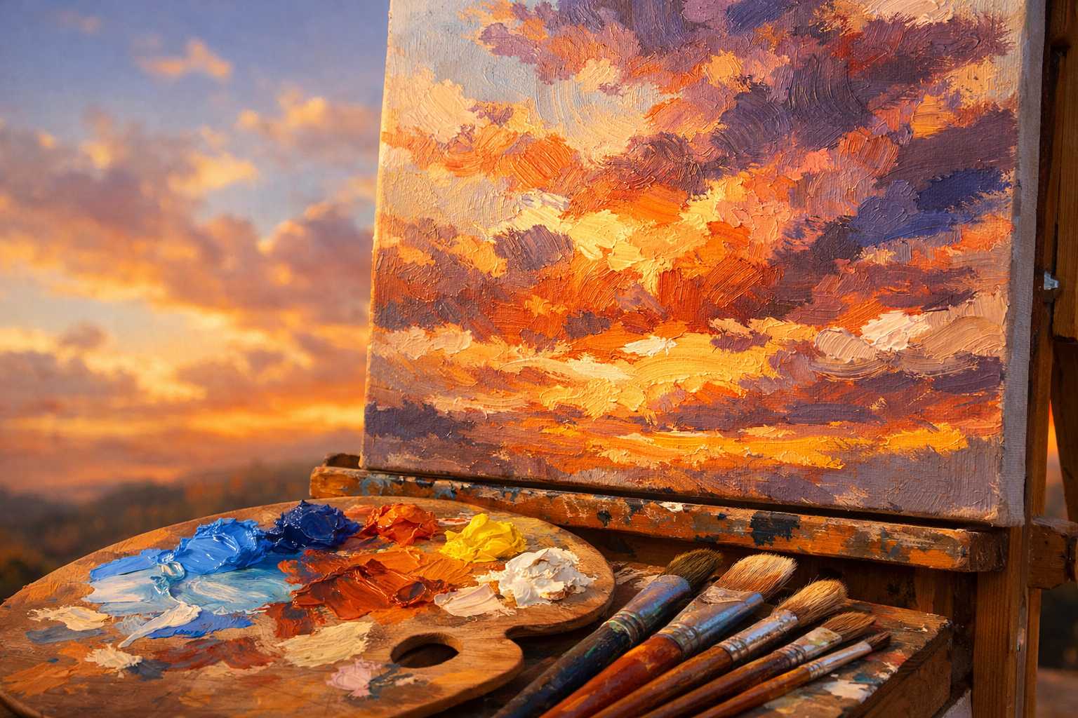 Impressionistische Himmelsmalerei: Die Schönheit der Natur einfangen
