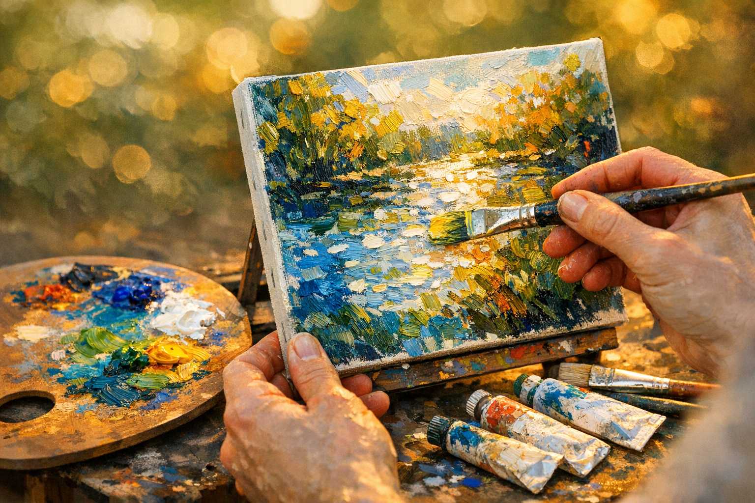 Die Kunst der spontanen Schöpfung: Ein Leitfaden für schnelle impressionistische Maltechniken