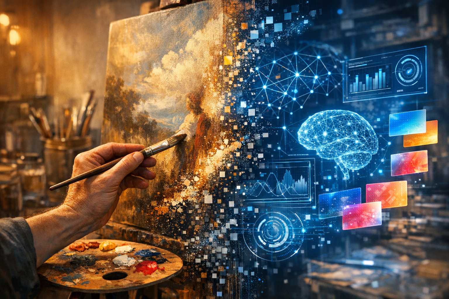 Fusionner l’IA avec l’Art : Guide Complet de la Technologie de Peinture Contemporaine
